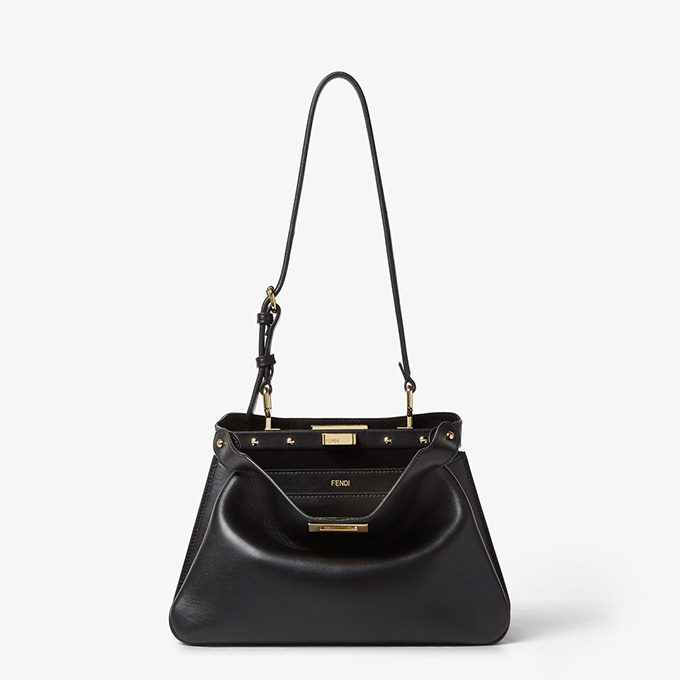 fendi peekaboo i see u small leather shoulder bag